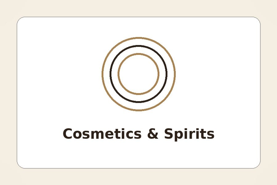 Foil-stamped square and white tubes used as premium spirits and cosmetics gift packaging