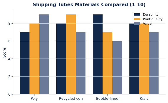 Custom Shipping Tubes: Materials, Sizing & Branding Guide