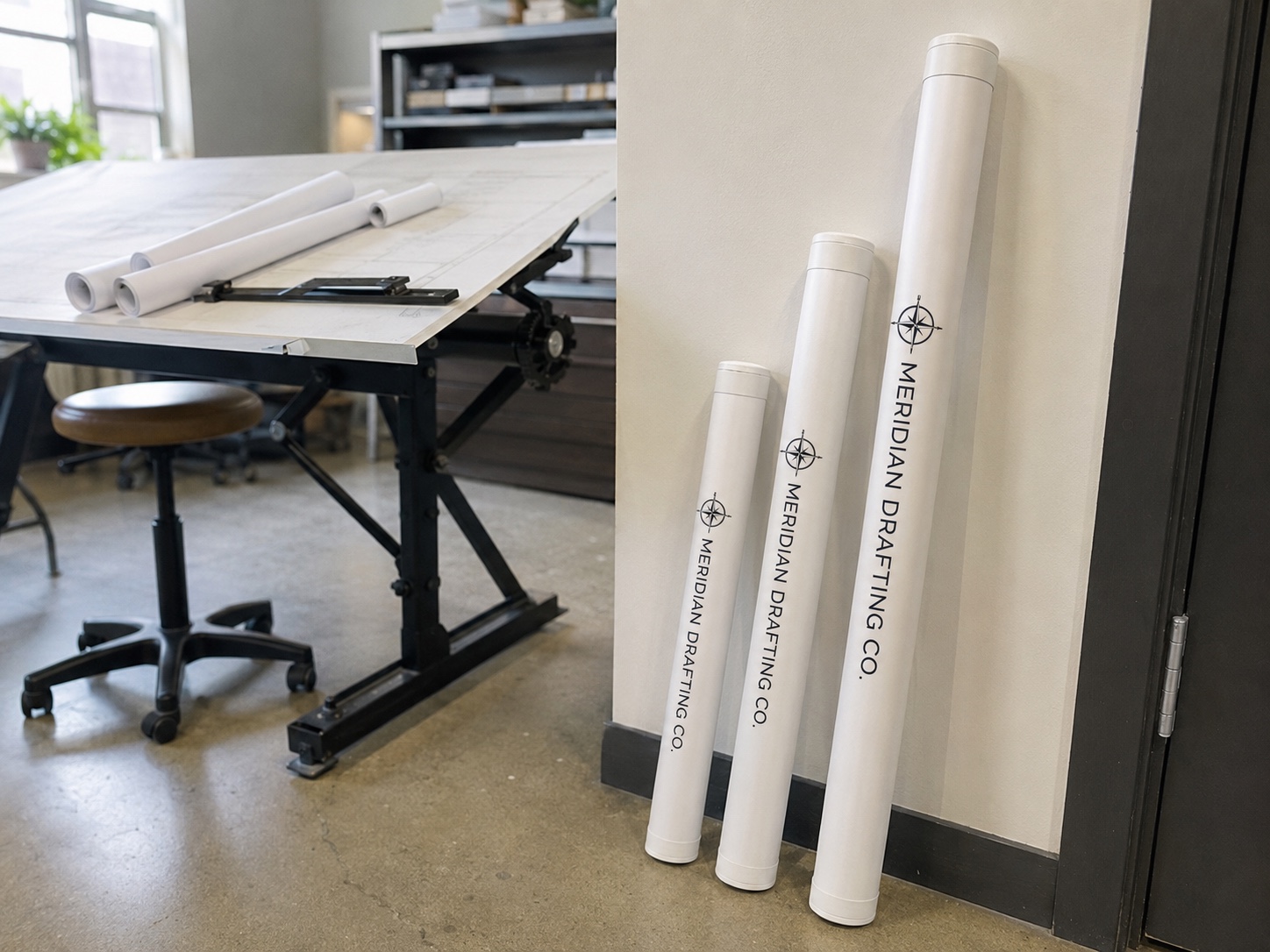 Telescoping shipping tubes for blueprints — customer photo